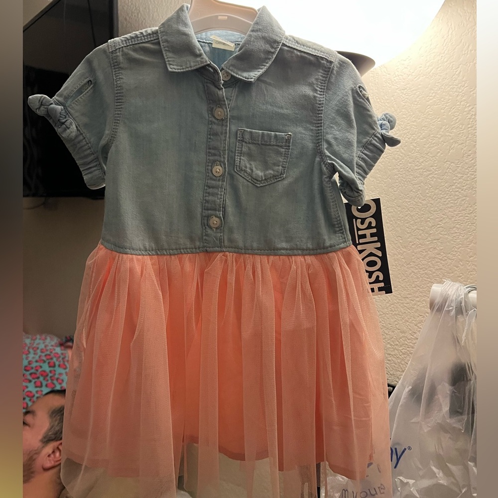 Oshkosh Jean Dress with tutu attached.